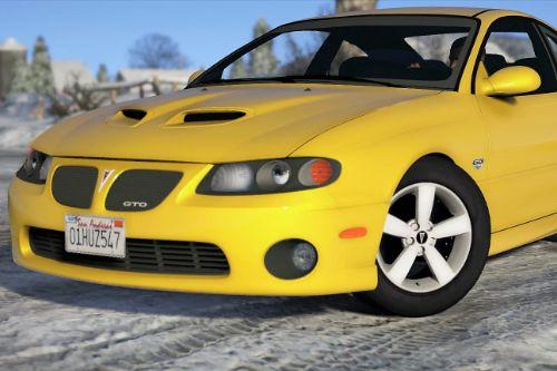 Pontiac GTO 2006 [Add-On | Replace | Livery | Extras | Template]